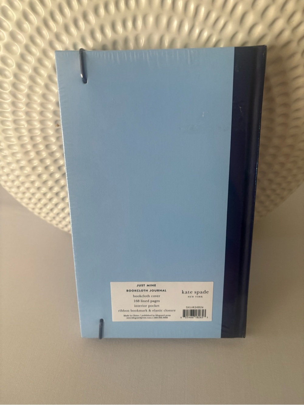 kate spade light blue journal with navy accents - Picture 2 of 4